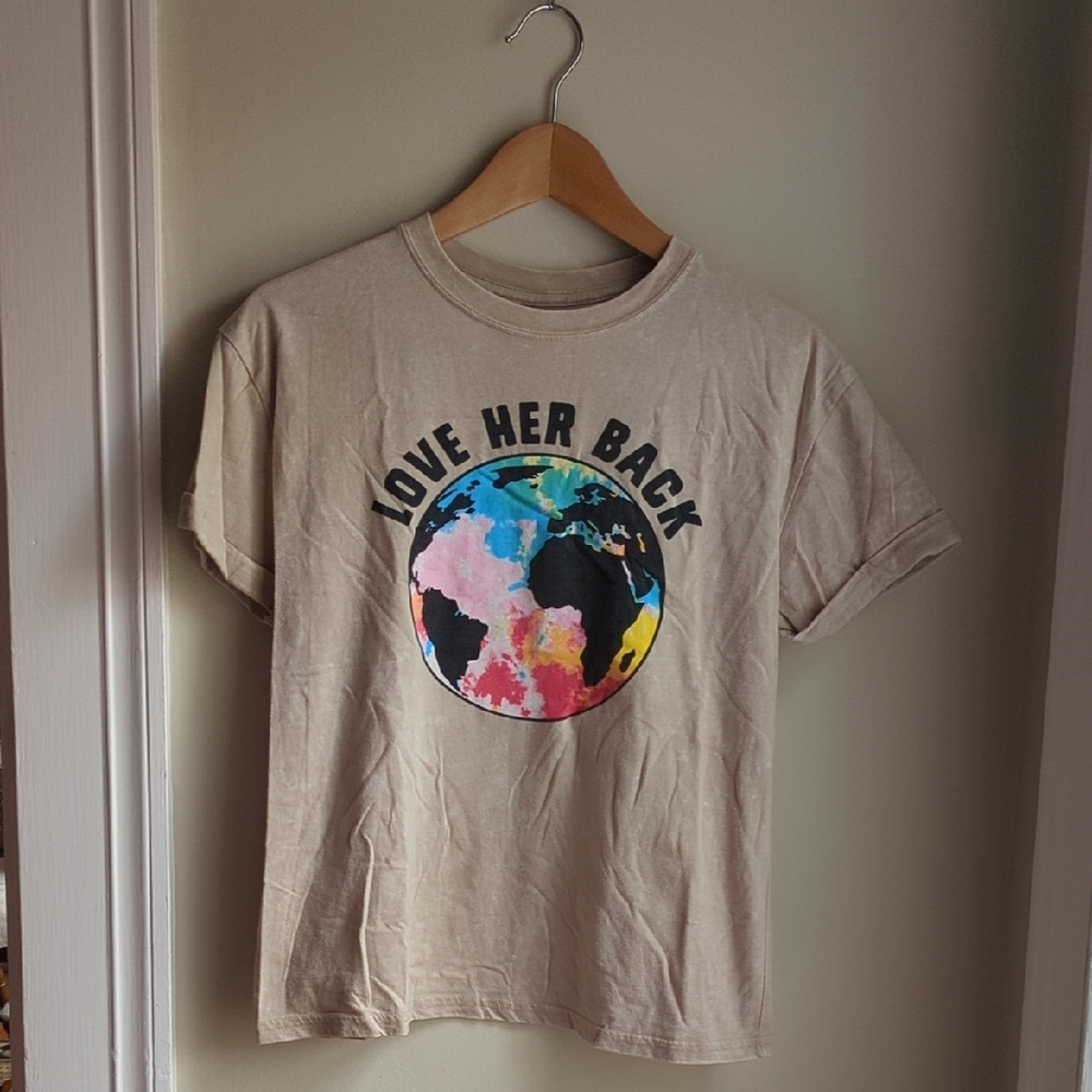 Fifth Sun Beige Organic Cotton Tee